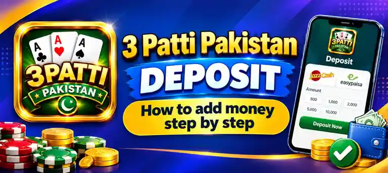 3 Patti Pakistan deposit screen